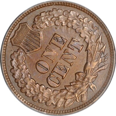 1864 Indian Head Penny Bronze Doubled Die obverse FS-1101 showing visible doubling on the date digits